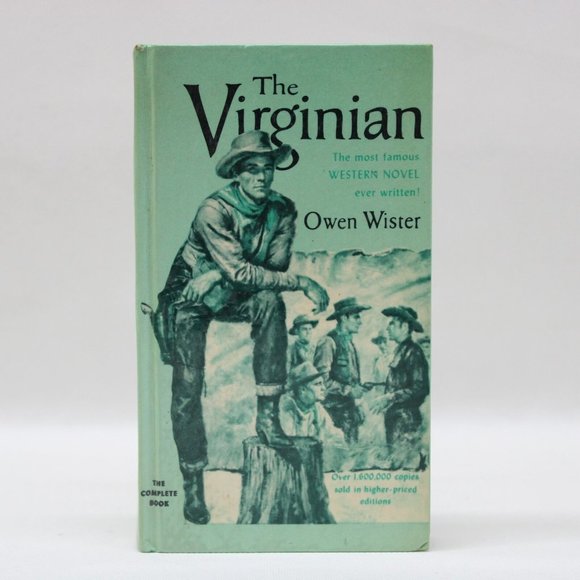 The Virginian Western Novel Owen Wister Pocket Book 1972 Hardcover - Picture 2 of 10